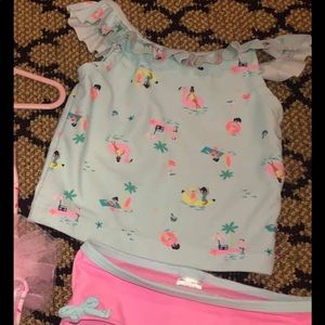 Flamingo Girls Carters Bathing Suit